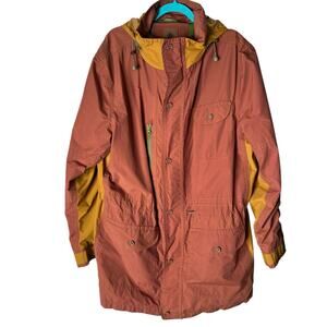 Territory Ahead Men's Canvas Utility Coat w/Hood in Rust and Gold Size XL Tall